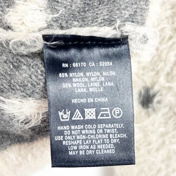 Moth Anthropologie Dotted Woolly Sweater Fuzzy Eyelash Pullover Tan Womens Sz S - Picture 7 of 11